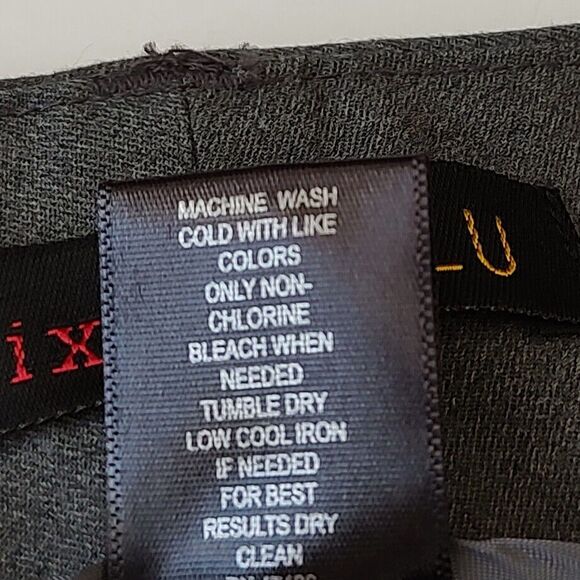 Trixie + Lulu Gray Dress Pants Slacks Straight  Wide Leg Corpcore Preppy - Picture 6 of 6